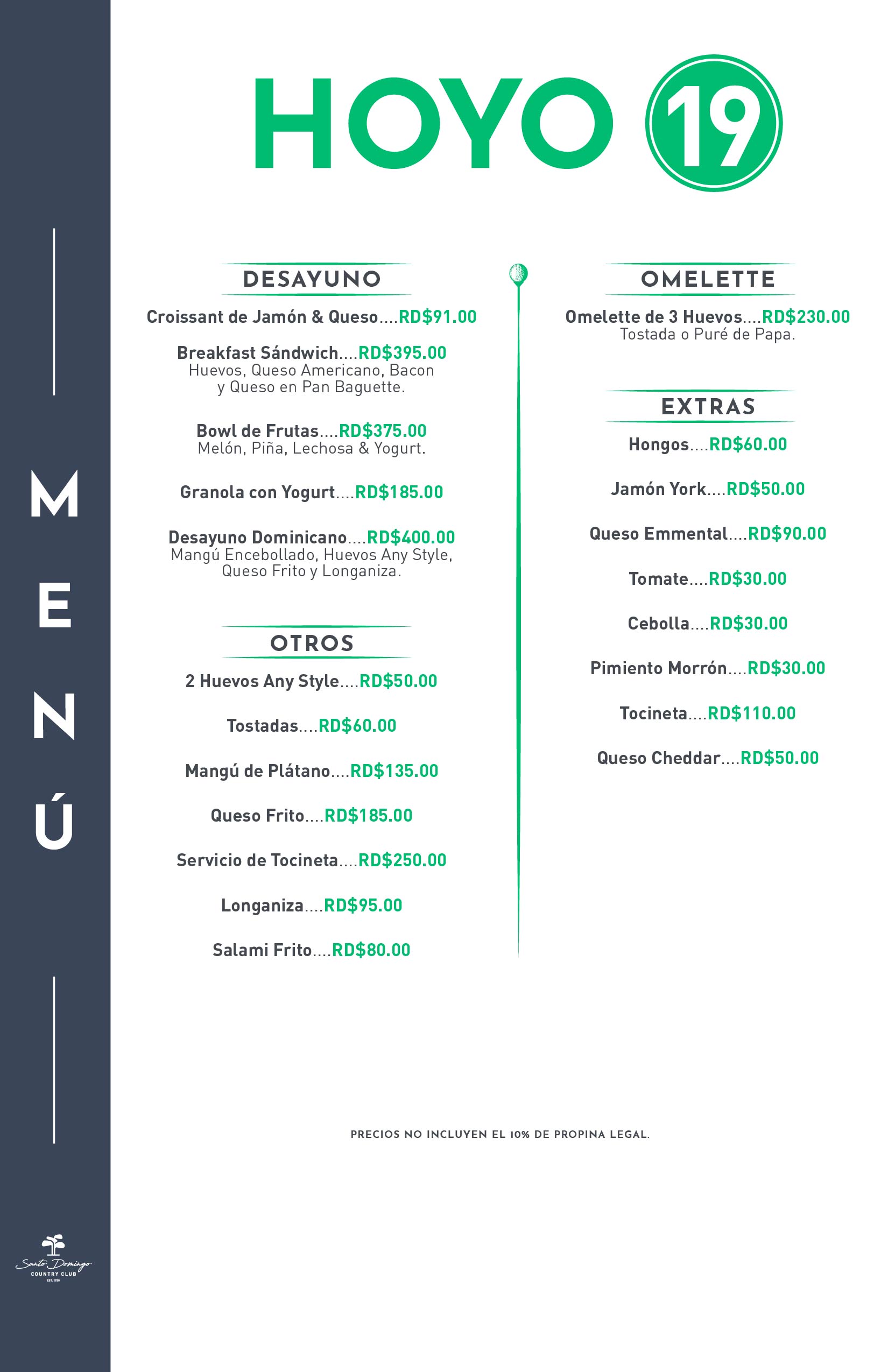 Menú nuevo hoyo 19 12-11-2025 #2